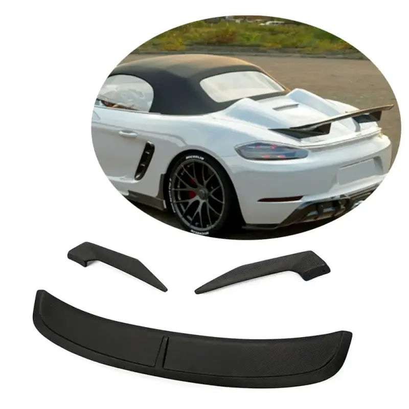 Спойлер V3 (для Boxster, Карбон) для Porsche Boxster/Cayman 982 (718) 2016–