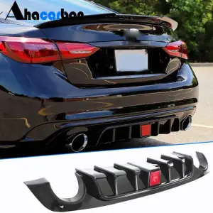 Дифузор заднього бампера V1 (для Q50 Base/Sport 2018-2023) для Infiniti Q50/Q60 2013–2024