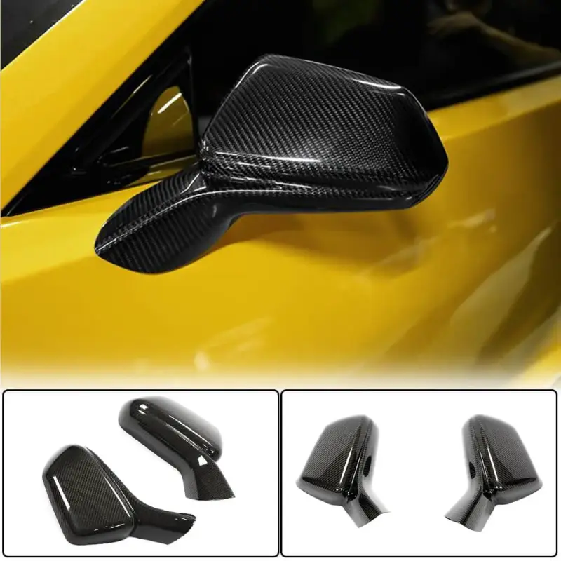 Накладки на дзеркала (2015-2019, Карбон) для Chevrolet Camaro 2015–