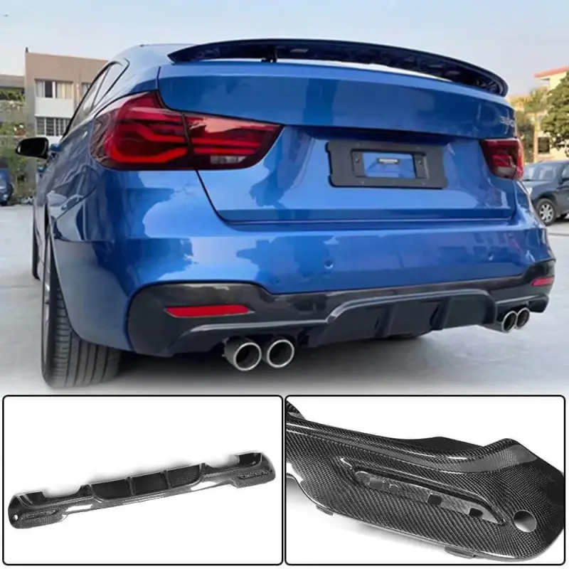 Дифузор заднього бампера V4 (для M-Sport, Карбон) для BMW 3 серія F34 2013–2020