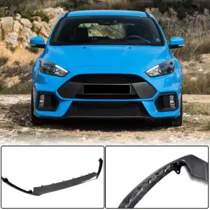 Накладка на передній бампер Lip (для RS 2015-2017, Карбон) для Ford Focus III 2011–2017