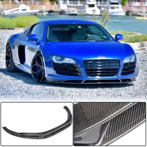 Накладка на передній бампер Lip (Карбон) для Audi R8 2006–2015