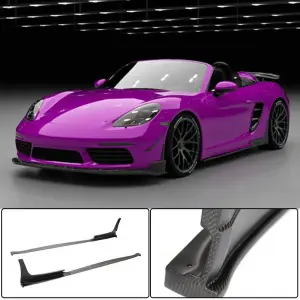 Бокові пороги V2 (2016-2019, Карбон) для Porsche Boxster/Cayman 982 (718) 2016–