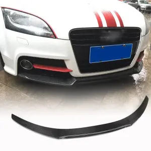 Накладка на передній бампер Lip V2 (Карбон) для Audi TT 2006–2014