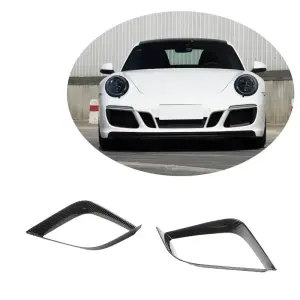 Накладки на передній бампер (для Carrera 4 GTS 2017-2018, Карбон) для Porsche 911 (991) 2011–2019