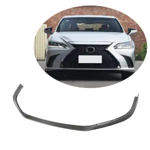 Накладка на передній бампер Lip (для Base/F-Sport 2018-2020, Карбон) для Lexus ES 2018–
