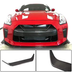 Накладка на решітку (2017-2019, Карбон) для Nissan GT-R 2008–2025