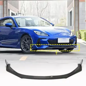 Накладка на передній бампер Lip V1 (2021-2023, Карбон) для Subaru BRZ 2021–