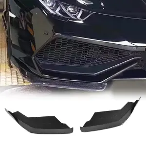 Накладки на передній бампер Flap V1 (Карбон) для Lamborghini Huracan 2014–