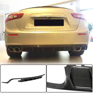 Дифузор заднього бампера (для Base/S/S Q4 2013-2017, Карбон) для Maserati Ghibli 2013–2023