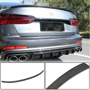 Спойлер V3 (для Sedan, Карбон) для Audi A6 C8 2018–2025