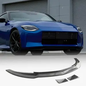 Накладка на передній бампер Lip (Карбон) для Nissan 400Z 2022–