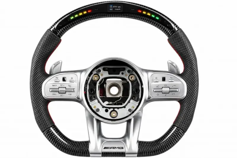 Кермо AMG 2018-Style (Карбон, LED, 3pin) для Mercedes-Benz S-class W222 2013–2022