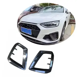 Накладки на протитуманні фари V1 (для S-Line Sedan 2015-2019, Карбон) для Audi A4 B9 2015–2024