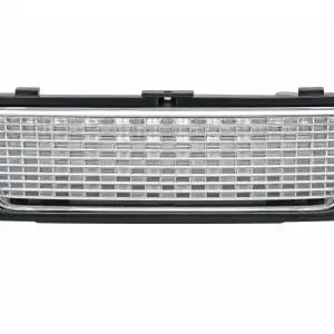 Решітка радіатора з бічними решітками срібляста (2010-2012) для LandRover Range Rover III L322 2002–2012