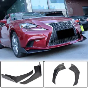 Накладки на передній бампер Flap (для F-Sport 2013-2016, Карбон) для Lexus IS 2013–