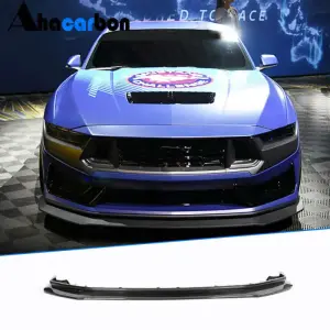 Накладка на передній бампер Lip (Карбон) для Ford Mustang 2024–