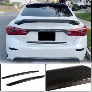 Накладки на кришку багажника (для Q50 Base/Sport 2014-2017, Карбон) для Infiniti Q50/Q60 2013–2024