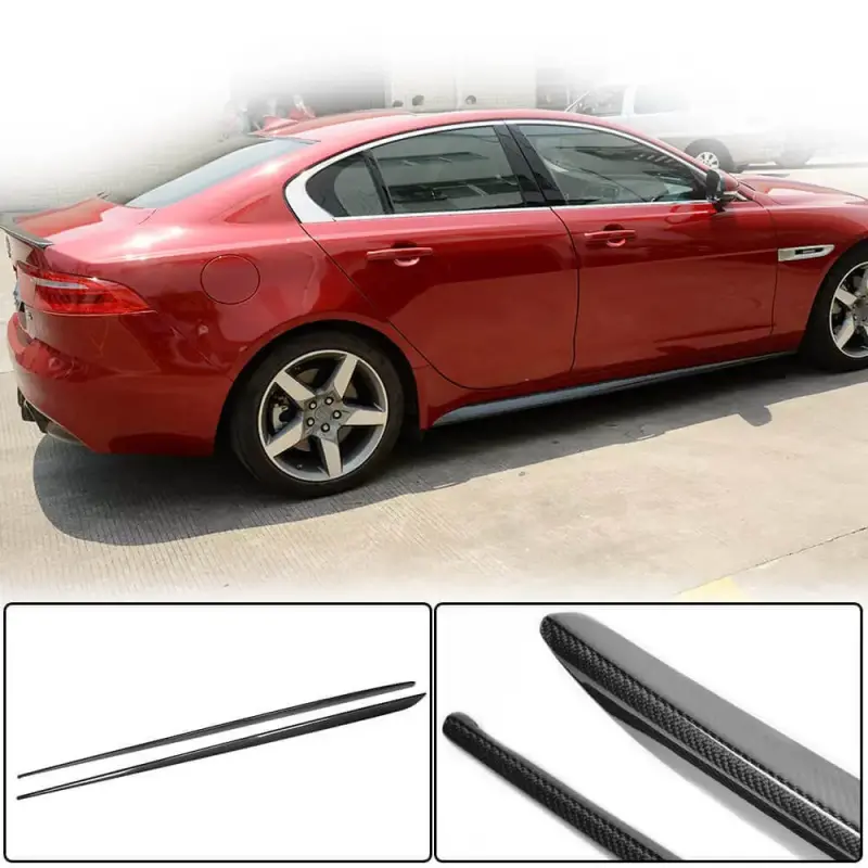 Бокові пороги (2015-2019, Карбон) для Jaguar XE 2016–
