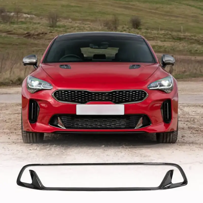 Решітка бампера (Карбон) для KIA Stinger 2017–2023