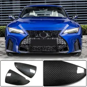Накдадки на дзеркала (для 2020+, Сухий карбон) для Lexus IS 2013–