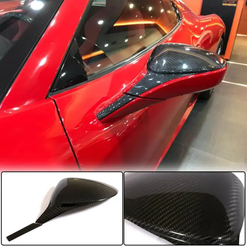 Накладки на дзеркала (Карбон) для Ferrari 458 Italia 2009–2015