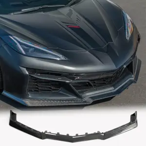 Накладка на передній бампер Lip (для Z06, 2022-2024, Карбон) для Chevrolet Corvette C8 2019–