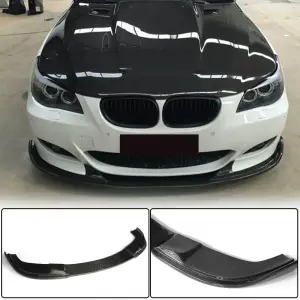Накладка на передній бампер (для M-Sport, Карбон) для BMW 5 серія E60/E61 2003–2010