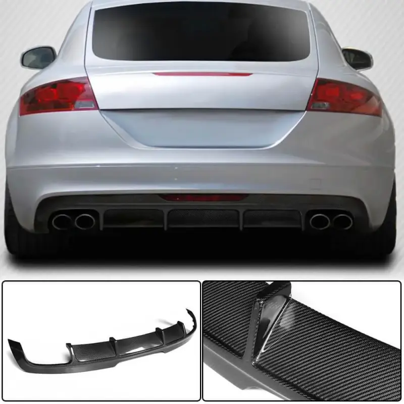 Дифузор заднього бампера (Карбон) для Audi TT 2006–2014