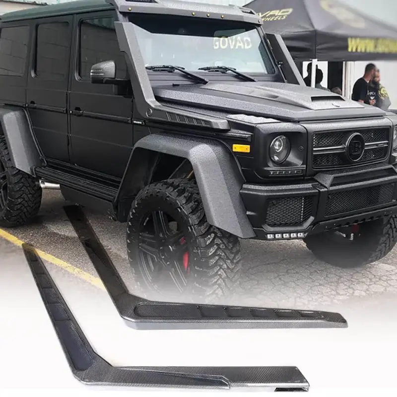 Шноркель (для 2004-2018, 2шт, Карбон) для Mercedes-Benz G class W463 1990–2018