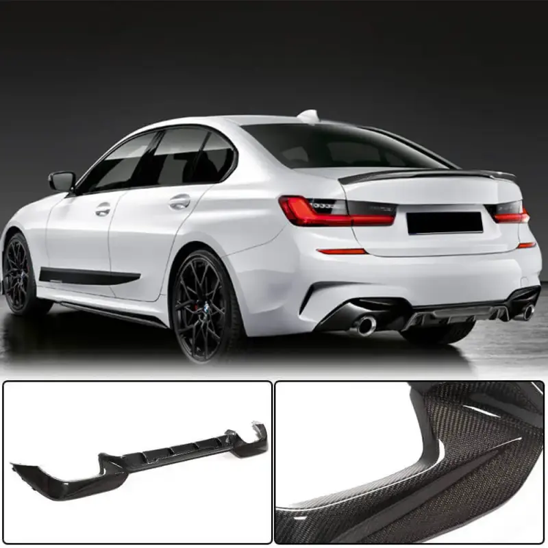 Дифузор заднього бампера (для M340i 2018-2022, Карбон) для BMW 3 серія G20/G21 2018–
