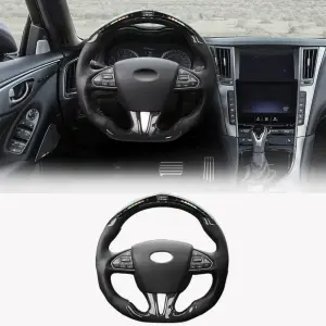 Анатомічне кермо (для 2014-2017, Карбон) для Infiniti Q50/Q60 2013–2024