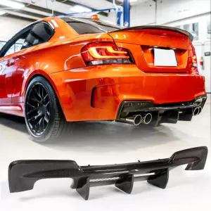 Дифузор заднього бампера (для 1M E82, Карбон) для BMW 1 серія E81/E82/E87/E88 2004–2011