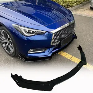 Накладка на передній бампер Lip V2 (для Q60 2016-2022, Карбон) для Infiniti Q50/Q60 2013–2024