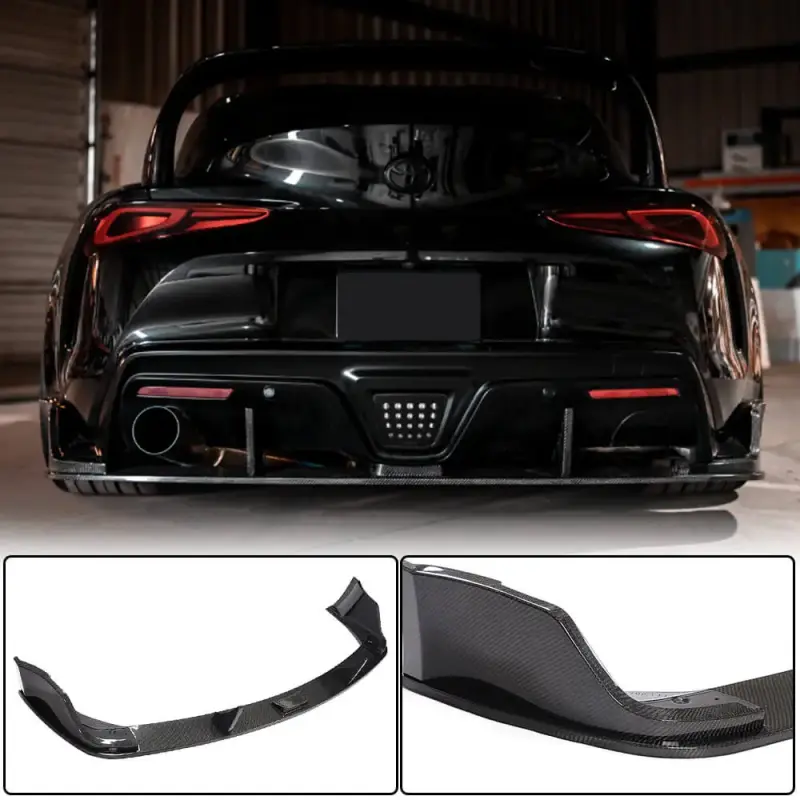 Дифузор заднього бампера V2 (Карбон) для Toyota Supra 2019–