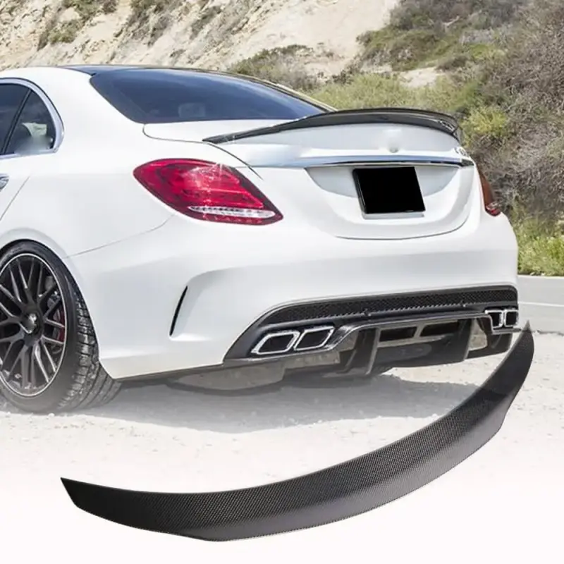 Спойлер V4 (для SD 2015-2021, Карбон) для Mercedes-Benz C-class W205 2014–2021