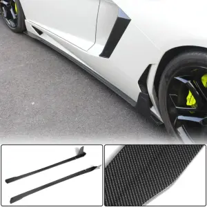 Накладки на пороги (Карбон) для Lamborghini Aventador 2011–2022