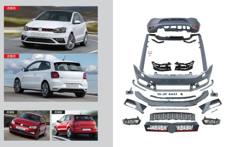 Комплект обвісів GTI (для 2014-2017) для Volkswagen Polo 2010–2017