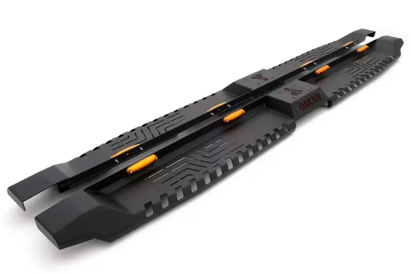 Бокові пороги Dakar V2 з LED (2 шт, метал) для Isuzu D-Max 2011–2019