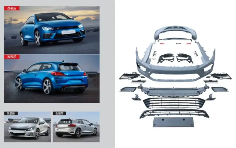 Комплект обвісів R (для 2014+) для Volkswagen Scirocco 2008–2017
