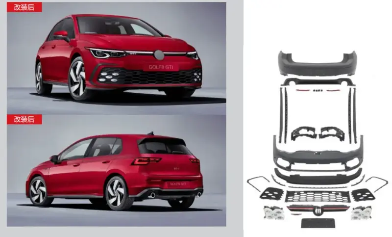 Комплект обвісів GTI для Volkswagen Golf 8 2019–