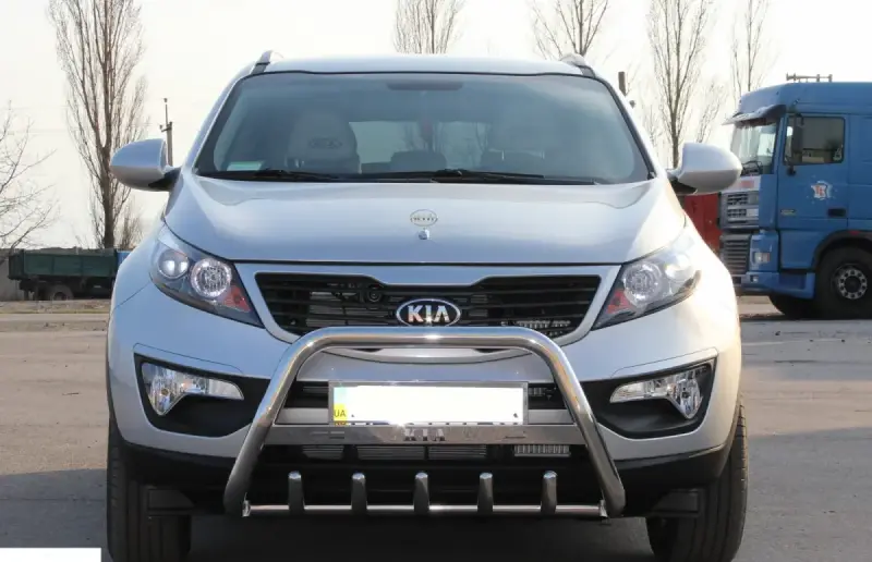 Кенгурятник WT004 (нерж) для KIA Sportage 2010–2015
