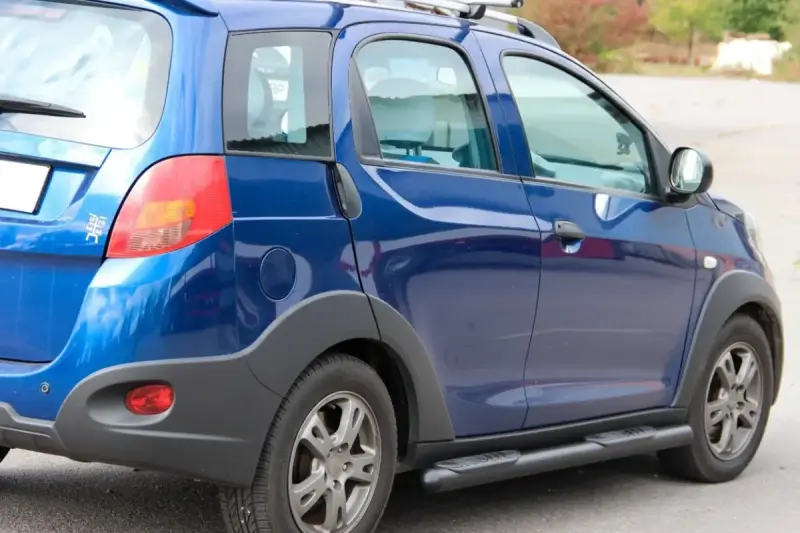 Бічні труби Black (2 шт., нерж.) для Chery Beat 2009–2015