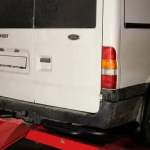 Задні захист підніжка AK-Special Black (нерж.) для Ford Transit 2000–2014