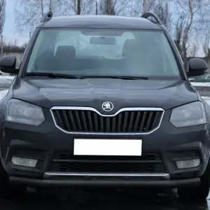 Передній захист ST008 Black (нерж) для Skoda Yeti 2009–2017