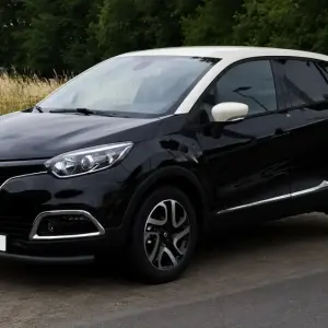 Передній захист ST008 Black (нерж) для Renault Captur 2013–2019