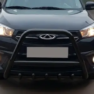 Кенгурятник WT009 Black (нерж) для Chery Tiggo 3 2005–