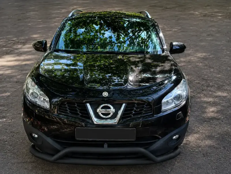 Передній захист Black (нерж) для Nissan Qashqai 2010–2014