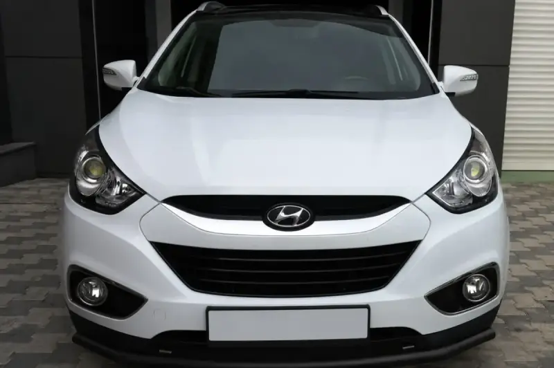 Передня дуга ST008 Black (нерж.) для Hyundai IX-35 2010–2015