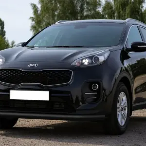 Передній захист ST008 Black (нерж) для KIA Sportage 2015–2021
